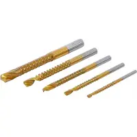 Bgs HSS-Fräsbohrer-Satz | titan-nitriert | 3 - 8 mm | 5-tlg.