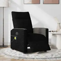 Prolenta Maison Exclusive - Massagesessel Elektrisch Schwarz Stoff