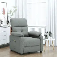 vidaXL "im " Massagesessel Dunkelgrau Stoff - Massagesessel CC15806