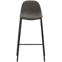 vidaXL "2026 Aktion"1 Pcs Barhocker - CLORIS - Barstuhl - Optimal Komfort, 6 Stk. Dunkelgrau Stoff - 51 x 49 x 99 cm - DEMöbel5251077