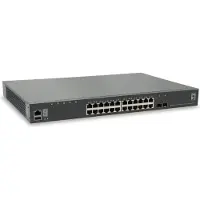 Level One GTL-2891, Managed, L3, Gigabit Ethernet (10/100/1000), Vollduplex, Rack-Einbau