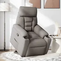 Prolenta Maison Exclusive - Relaxsessel mit Aufstehhilfe Taupe Stoff