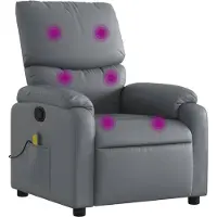 Sonstiges Massagesessel dkd-home-decor Grau Kunstleder 75 x 99 x 99 cm
