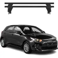 Menabo Dachträger Grundtäger für Kia Rio Schrägheck 2017-2025 ABE Alu Schwarz 2x