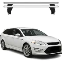 Menabo Dachträger für Ford Mondeo Liftback Turnier 2007-2014 50kg Alu Silber 2x