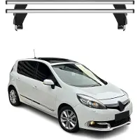 Menabo Dachträger für Renault Grand Scenic mk3 2013-2016 FL 50kg Alu Silber 2x