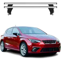 Menabo Dachträger Grundtäger für Seat Ibiza mk5 2017-2025 50kg Alu Silber 2 tlg
