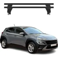 Menabo Dachträger Grundtäger für Hyundai Kona 2017-2025 ABE Aluminium Schwarz 2x
