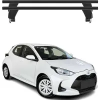 Menabo Dachträger Grundträger für Toyota Yaris 2020-2025 Alu Schwarz 2tlg