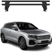 Menabo Dachträger Grundträger für VW Touareg III 2018-2025 Alu Schwarz 2tlg