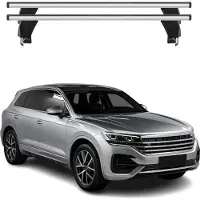 Menabo Dachträger Grundträger für VW Touareg III 2018-2025 Alu Grau 2tlg