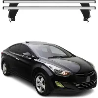 Menabo Dachträger Grundtäger für Hyundai Elantra mk5 2010-2015 50kg Alu Grau 2x