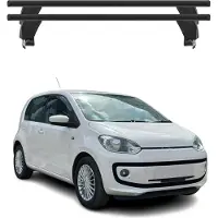 Menabo Dachträger Grundtäger für VW Up 2011-2016 Pre-FL 50kg Alu Schwarz 2 tlg