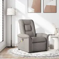 Prolenta Maison Exclusive - Massagesessel Taupe Stoff