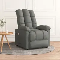 vidaXL Eleganten-Stil Massagesessel Dunkelgrau Stoff - Massagesessel Hommie7032813 1parcel