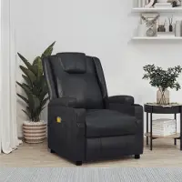 vidaXL Massagesessel Schwarz Kunstleder 342712