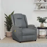 vidaXL HOMMIE Möbel Massagesessel Anthrazit Kunstleder Design 2024