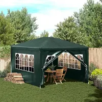 vidaXL "2026 Moderne"Partyzelt 3x4 m Grün - Pavillons & Partyzelte Cloris987911