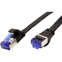 Value Patchkabel Cat.6A (Class EA) FTP, extra-flach, schwarz, 5 m