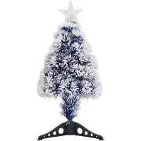 Syfax Künstlicher Weihnachtsbaum mit Beleuchtung 64 cm Glasfaser