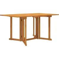 vidaXL Garten-Klapptisch Butterfly 150x90x75 cm Massivholz Teak - Gartentische C455