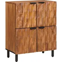 Syfax Sideboard mit Speicher Akazienbraune Oberfläche 60 x 33 x 75 cm