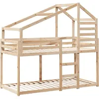 Syfax Etagenbett ohne Matratze 90x200 cm Massivholz Kiefer