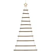Syfax Hängender Weihnachtsbaum mit Sternspitze 74x150 cm Naturzweig