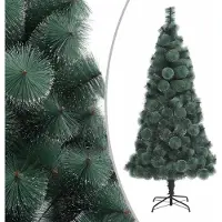 Syfax Künstlicher Weihnachtsbaum mit Ständer Grün 150 cm PET