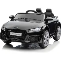 FCH Kinder Elektro Auto Audi TT RS Roadster mit Fernbedienung Usb und Mp3 Anschluss 12V schwarz