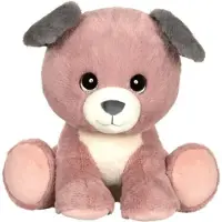 GIPSY TOYS Plüschtier Hund, Puppy Eyes Pets, Rosa und Grau, 40 cm