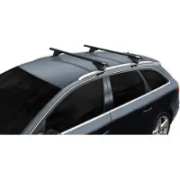 Menabo Tiger Black XL | Dachträger Kia - Carens (RP) 2013+ - Aluminium - Länge 135 cm - Tragkraft 75 kg - 2er-Pack