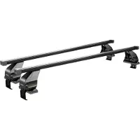 Menabo Omega | Dachträger - Fiat Panda III 5 Türen ab 2012 - Schwarz - Stahl - Länge 130 cm - Dachträger FIAT - TUV & ISO