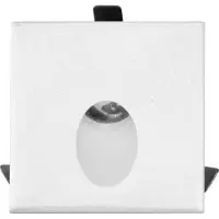 Beneito Faure Luky - LED-Einbau-Stufenleuchte - 2W, 3200K warmes Licht, 65° - Weißer quadratischer Einbaustrahler