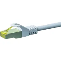 Dsit RJ45 Netzwerkkabel S/FTP (PiMF), mit CAT 7 Rohkabel, Weiß, 10m