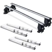 VDP Dachträger Tema Fix&Slide Duo kompatibel mit für Audi A4 2004-2008 Alu
