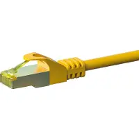 Dsit RJ45 Netzwerkkabel S/FTP (PiMF), mitCat.7 Rohkabel, Gelb, 20m (DC-77-200)