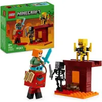 LEGO Minecraft 21266 La bataille de la lave du Nether, Bauset, Videospiel-Fans, Ab 6 Jahren