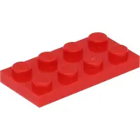 LEGO 50 Stück 3020 Platten Plates 2x4 Part Basic 50 Rot