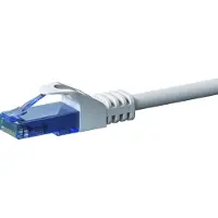 Dsit CAT6a Netzwerkkabel 100% Kupfer - U/UTP - 7,50 meter - Weiß