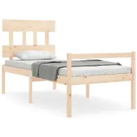 Syfax Seniorenbett mit Kopfteil Massivholz