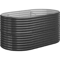 Syfax Hochbeet Verzinkter Stahl 152x80x68 cm Anthrazit
