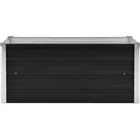 vidaXL Monderne Garten-Hochbeet 1 pcs - Pflanzkasten/Kletterpflanzen -Anthrazit 100x40x45cm Verzinkter Stahl - Beete DE8490