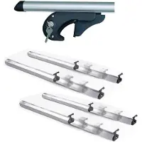 VDP Dachträger Relingträger Brio Fix&Slide Duo kompatibel mit für VW Polo Variant ab88 Alu