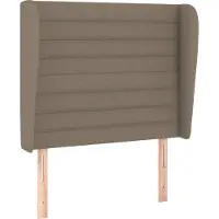 Syfax Kopfteil mit Ohren Taupe 103x23x118/128 cm Stoff