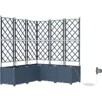 Syfax Garten-Pflanzgefäß 5 pcs Grau 120 x 120 x 125,5 cm Kunststoff