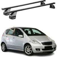 Menabo Dachträger für Mercedes A Klasse W169 2004-2012 75kg Stahl Schwarz 2x