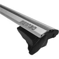 Menabo Lince Silver | Dachträger Ford - Fiesta VII Active 2018+ - Aluminium - Länge 120 cm - Tragkraft 90 kg - 2er-Pack
