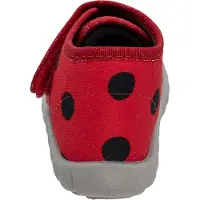 Fischer Kinder Hausschuh Mädchen Stiefel Allover Muster Flexi, Größe:21 EU, Farbe:Rot