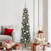vidaXL Möbel Künstlicher Weihnachtsbaum Grün 180 cm PVC - Weihnachtsgirlanden 3395939